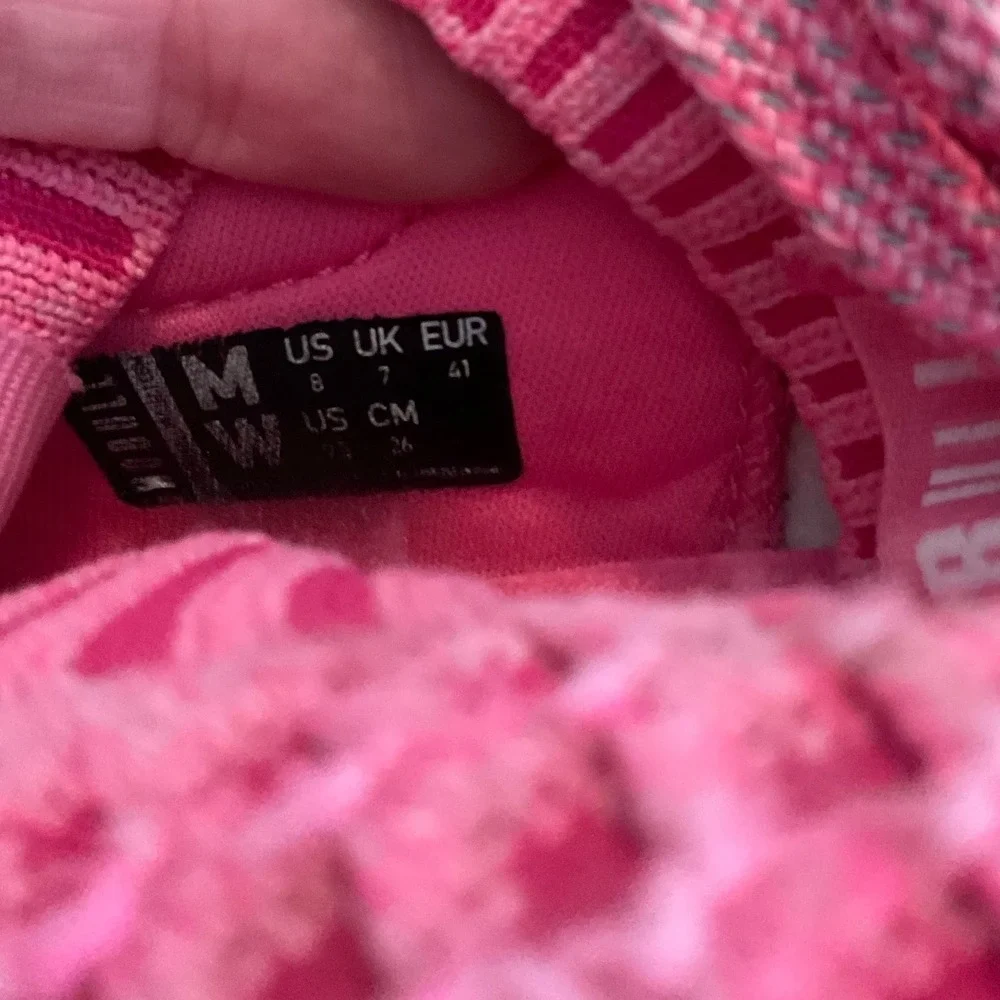 No bull Bullish Pink Knit Running Shoes Womens 9.5 Mens 8‎ Lightweight Sneakers